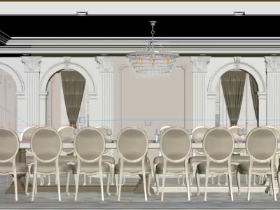 Arabian Dining Room 3D model