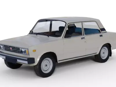Lada Riva Low Poly Low-poly 3D model