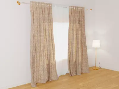 Curtains 01 collection 2 3D model