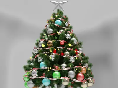 Christmas tree 3D model 17