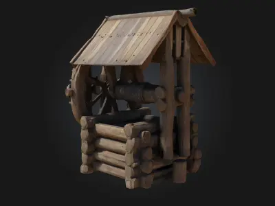 Rustic Well  Timeless Village Essential for Rural Scenes 3D model