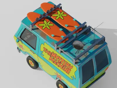The Mystery Machine - Blender File 3D model