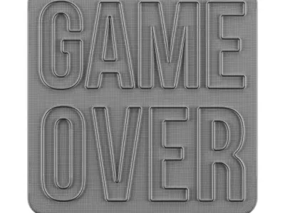 Game Over Neon Sign 3D model purchase