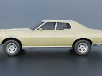 Gran Torino 4-Door Sedan 1974  3D print model