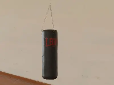 Punch Bag Low-poly 3D model