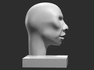 human head modern sculpture 3d print model 101 3D print model