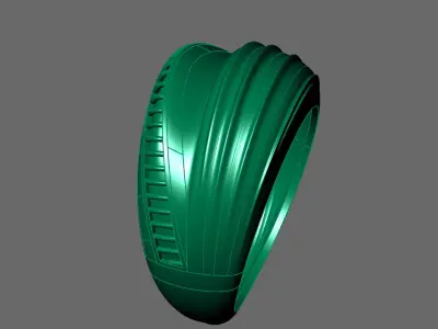 Women Ring Plain Ring Ready STL 3DM Models Womens Rings 3D print model 36