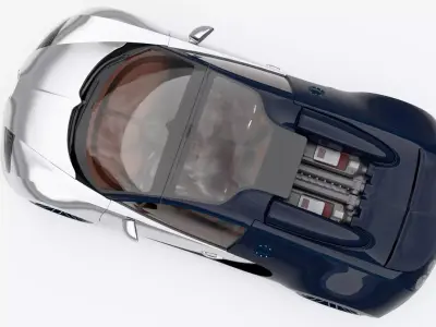 Bugatti Veyron Legend Ettore Bugatti 2014 Low-poly 3D model