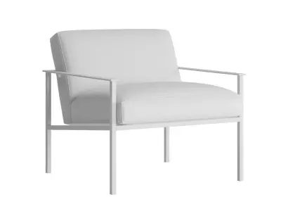 Amy white chair 3D model