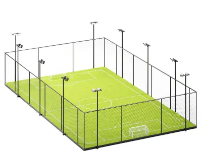 Football field 3D model