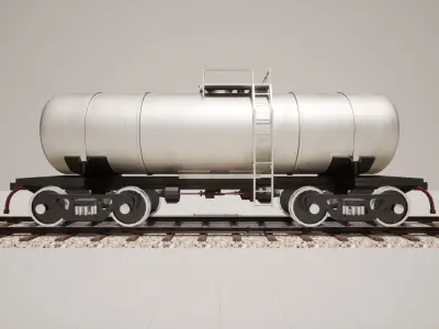 Animated game-ready TankcarV7 Low-poly 3D model