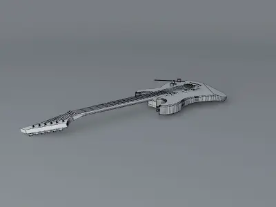 Dweezil Zappas green Charvel guitar Free 3D model