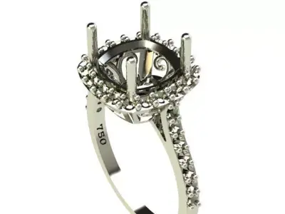 Engagement ring  3D print model