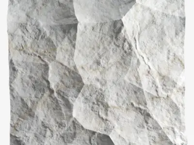 281-RockPanel piece of stone on wall 3D model