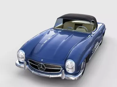 Mercedes 300SL Roaster Top rev 3D model