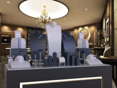 luxury jewelry window design 3D print model