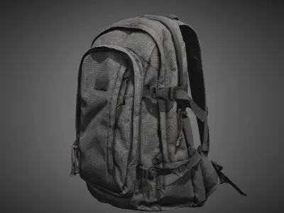Eastpak Backpack 3D model Low-poly 3D model