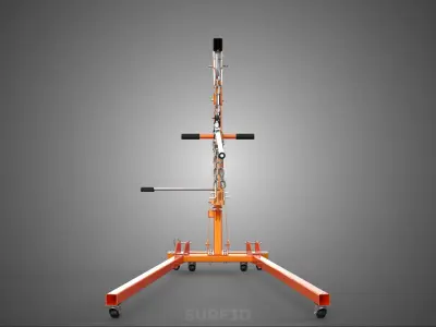 CRANE ENGINE HOIST LIFT WINCH HYDRAULIC LEVELER BALANCER LOAD UP 3D model
