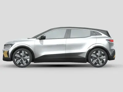 Renault Megane E Low-poly 3D model