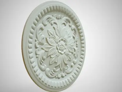 Engraving  no7 Low-poly 3D model
