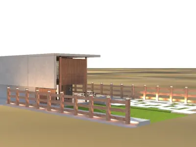 Villa 3d Outdoor Model 3D model
