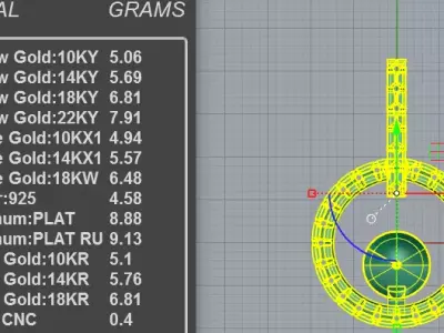 Luxury Modern Pearl Diamond Drop Pendant Necklace 3D print model