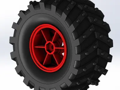 Wheel tire Dagu Wild Thumper 3D model