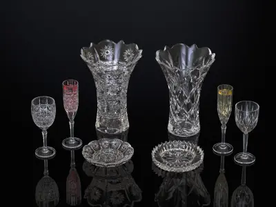 decore glass set  3D print model
