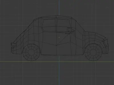 low-poly car Low-poly 3D model purchase