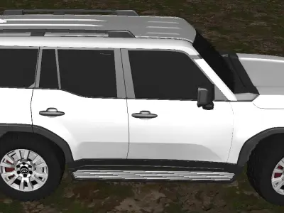 Toyota land cruiser 2024 Low-poly 3D model