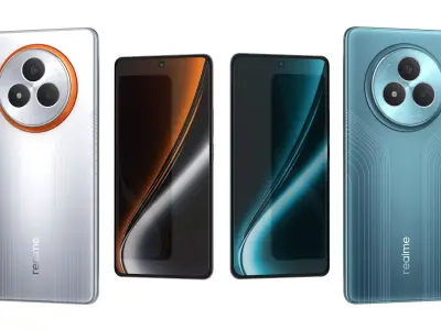 Realme NARZO 80 Pro 5G Racing Green  And Silver 3D model