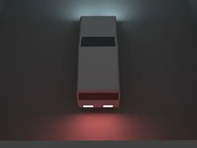 Low Poly Car in FBX OBJ DAEFBX Low-poly 3D model