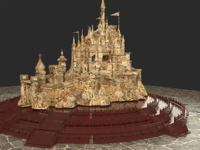 Chinese castle 3D model