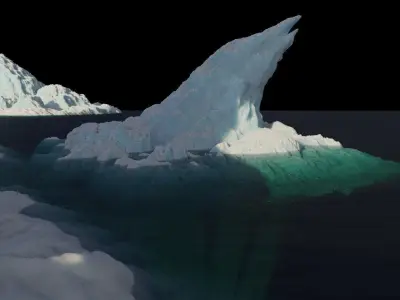 Glacier Iceburg Free 3D model