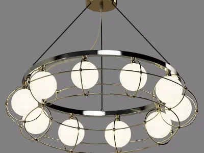 Hanging chandelier Maytoni Carcass 3D model