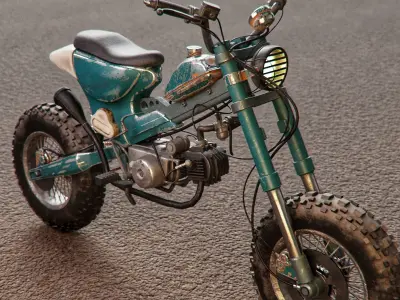 Honda Cub c70 Apocalypse Mod kaharu 3D model