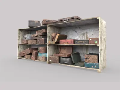 Old Suitcase Locker  3D model