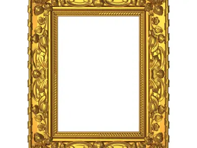 carved frame 3D model 29