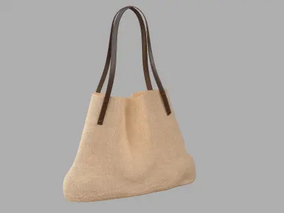 Shopper Handbag Free low-poly 3D model