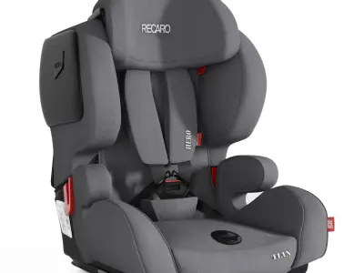 Recaro Baby Car seat Low-poly 3D model