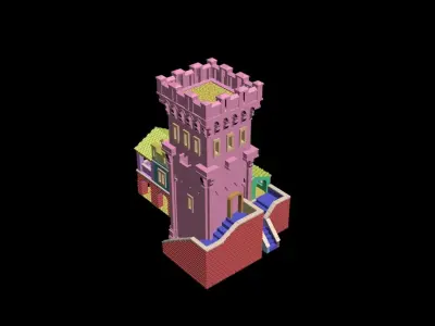 Medieval House 71 3D print model 3D model