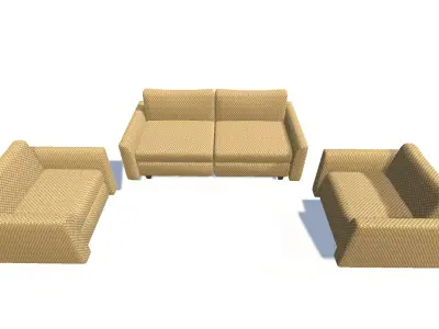 Modern Sofa Stylish Furniture for Interior Design Free low-poly 3D model