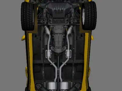 Sports Car GTO Low-poly 3D model