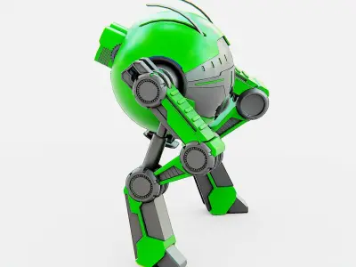 DROID G-250  Rigged for Unreal Engine - Unity - MIXAMO  3D model