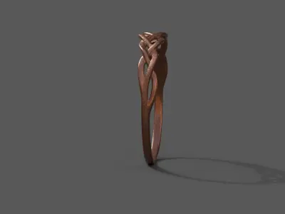 High-Quality 3D Ring Model Low-poly 3D model 21