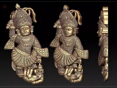 sarangpur Balaji Pendant  3D print model