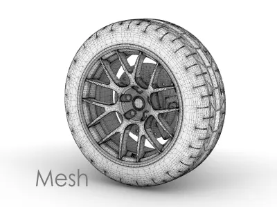 BBS EC-9R wheel  3D model