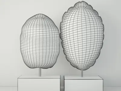 Sunset Cove Tortoise Shell Statues 3D model