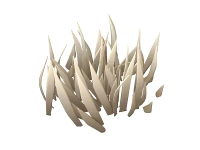 Cartoon Grass v2 004 Low-poly 3D model