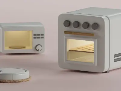 Household set 3D model